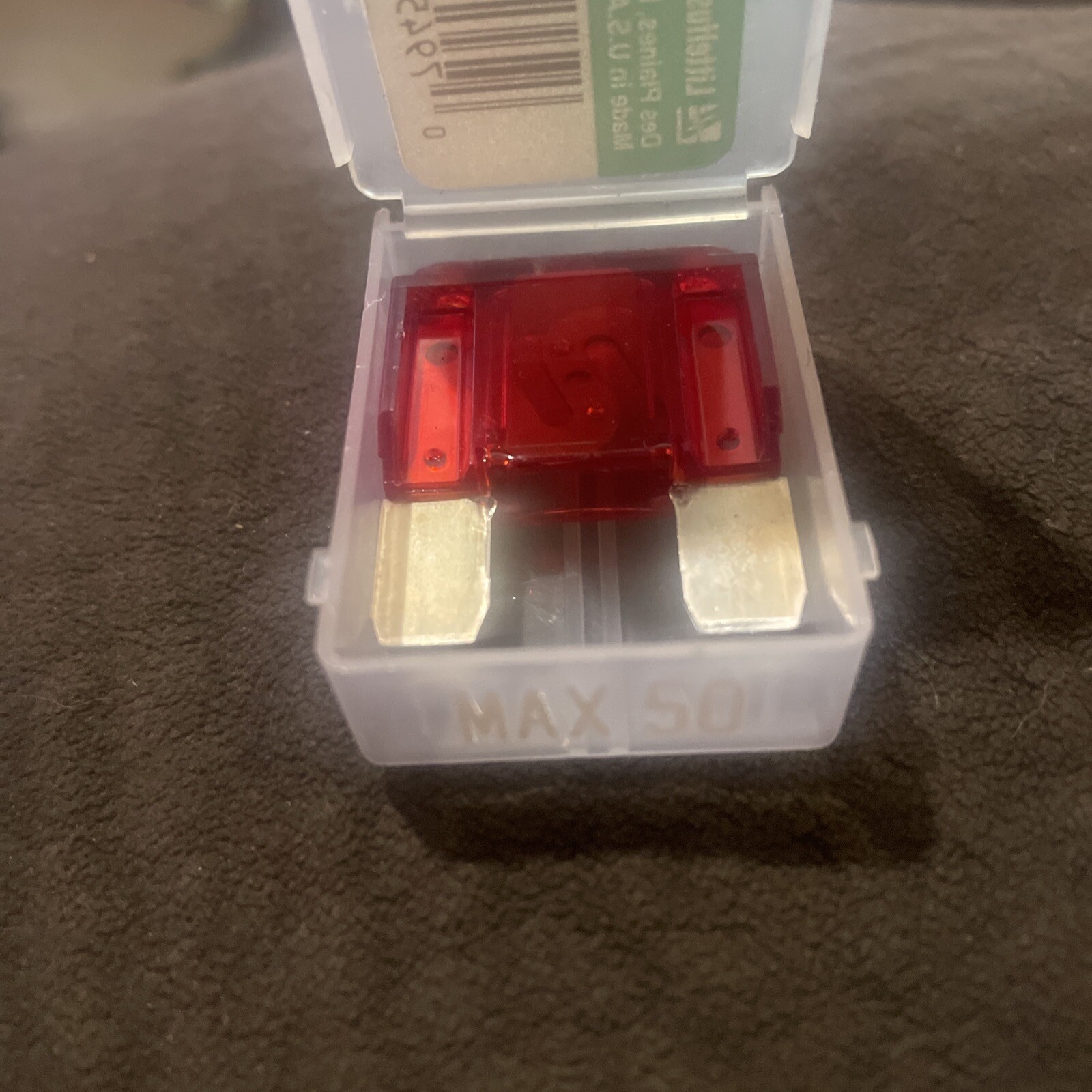 LITTELFUSE MAX50 Automotive Fuse,50A,Blade,299 Series