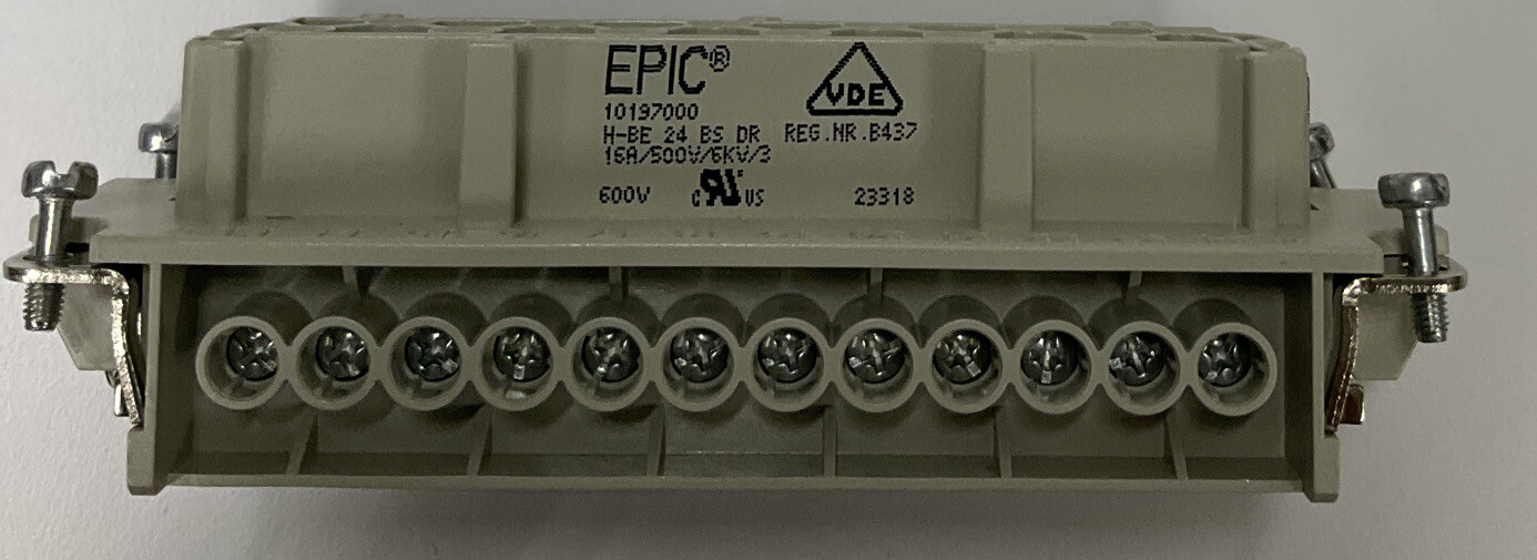 Lapp/Epic 10/97000 H-BE-24-BS DR Pin Female Connector Insert (SH107)