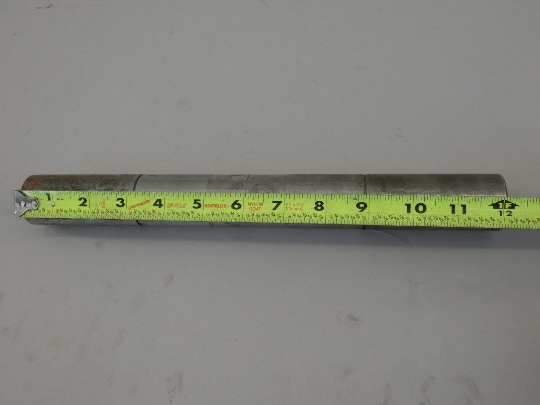 Drive Shaft 1-3/8″ OD x 12-1/8″ x 5/16″ Partially Keyed Two Tapped Ends Steel