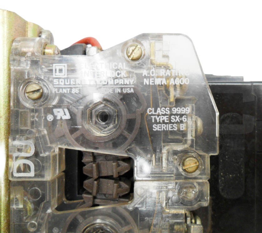 SQUARE D 8536 SBO-1 /A MOTOR STARTER W/ 31041-400-42 W/ 9999 SX-6 INTERLOCK