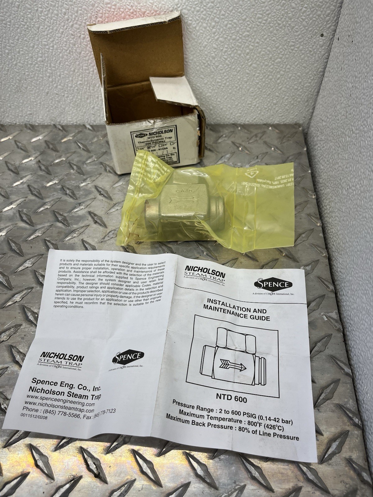 SPENCE NICHOLSON THERMODYNAMIC TRAP NTD 600-N1C9A 1/2″