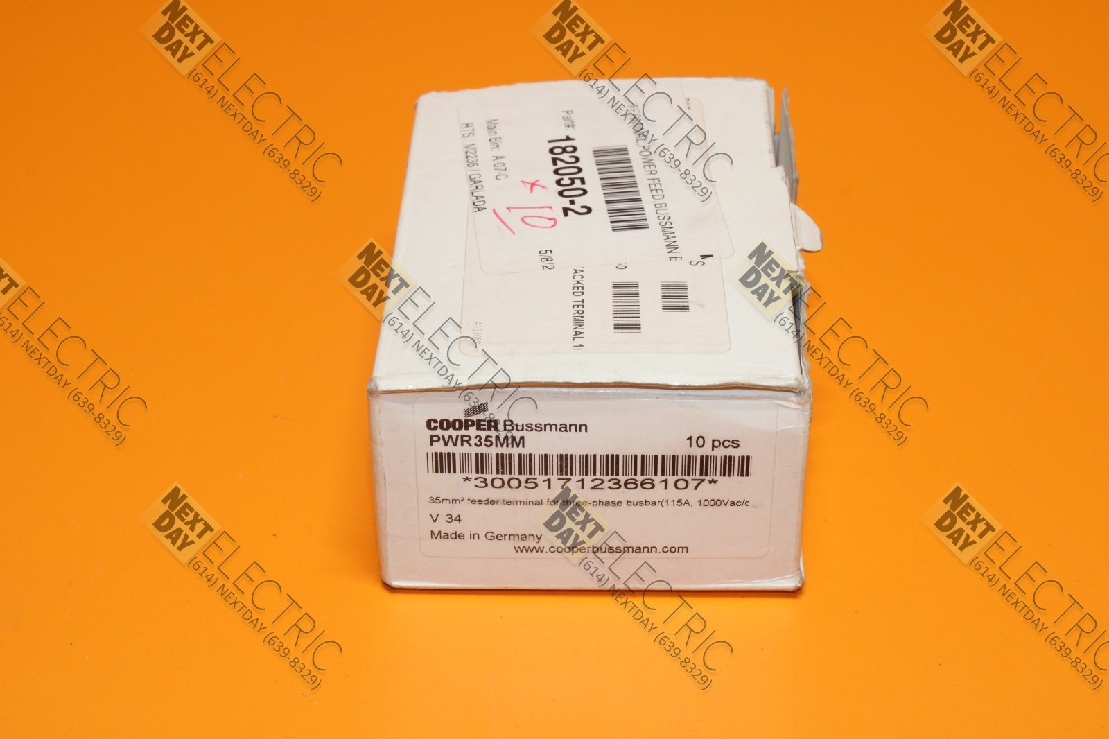 Bussmann, PWR35MM, Power Feed Busbar Terminal Feeder Cooper Eaton 115a 10-1/0awg