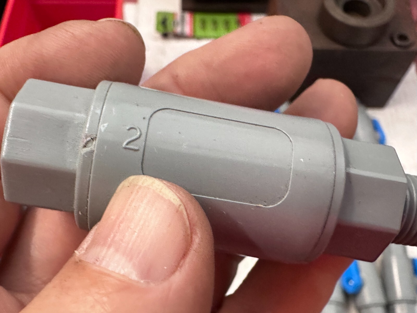 3/8″ MNPT x 3/8″ FNPT Series 638 Straight PVC Ball Valve w/ Buna-N (Lot of 12)