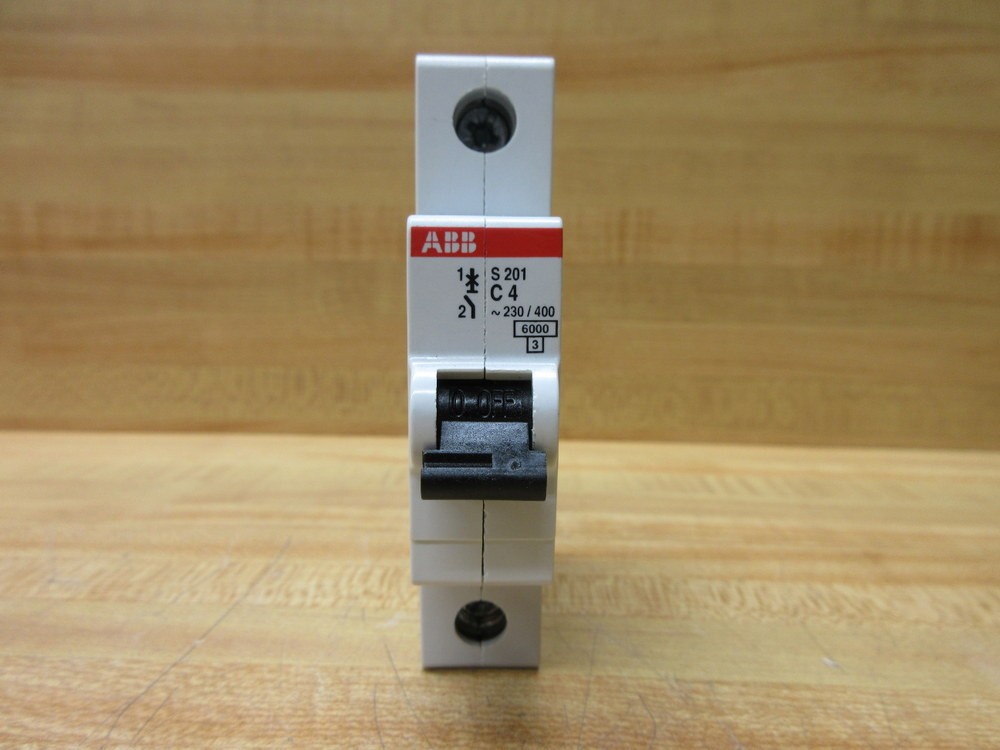 Asea Brown Broveri S201-C4 ABB 4A Circuit Breaker S201C4