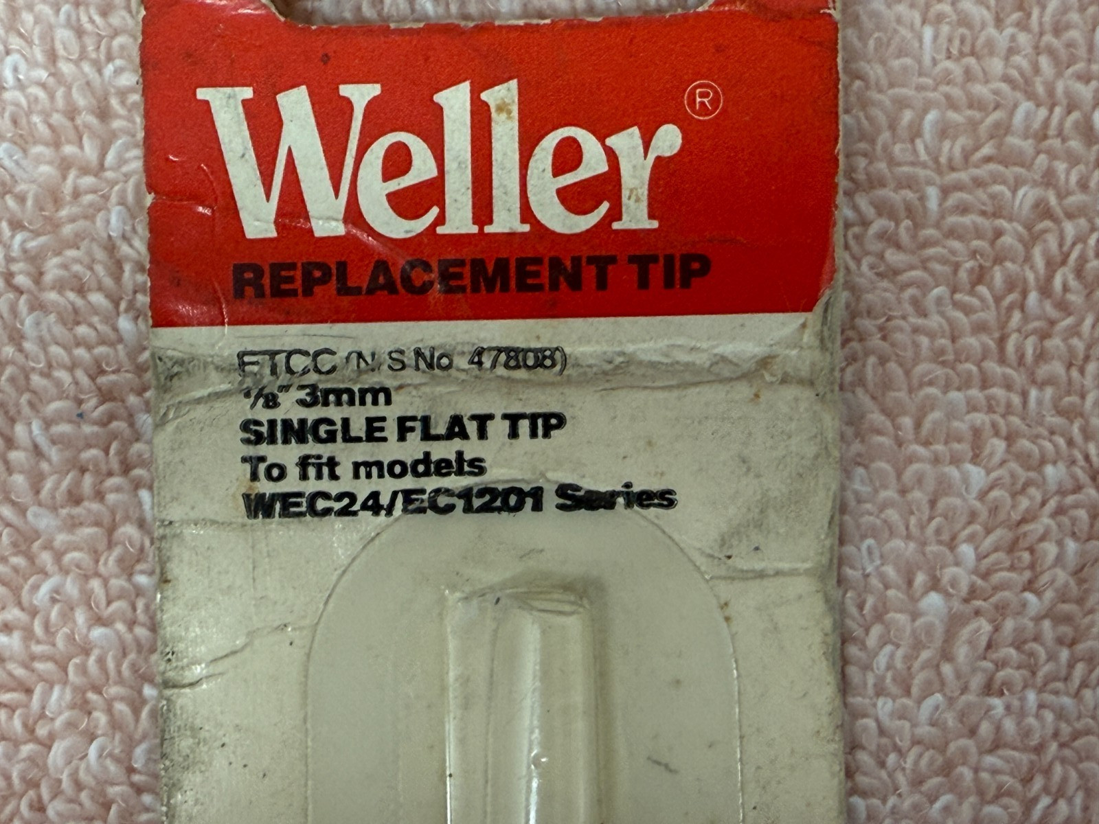 WELLER ETCC WELLER ET Bevel Soldering Tip, Made in USA, Sealed, NOS, Fast Ship!