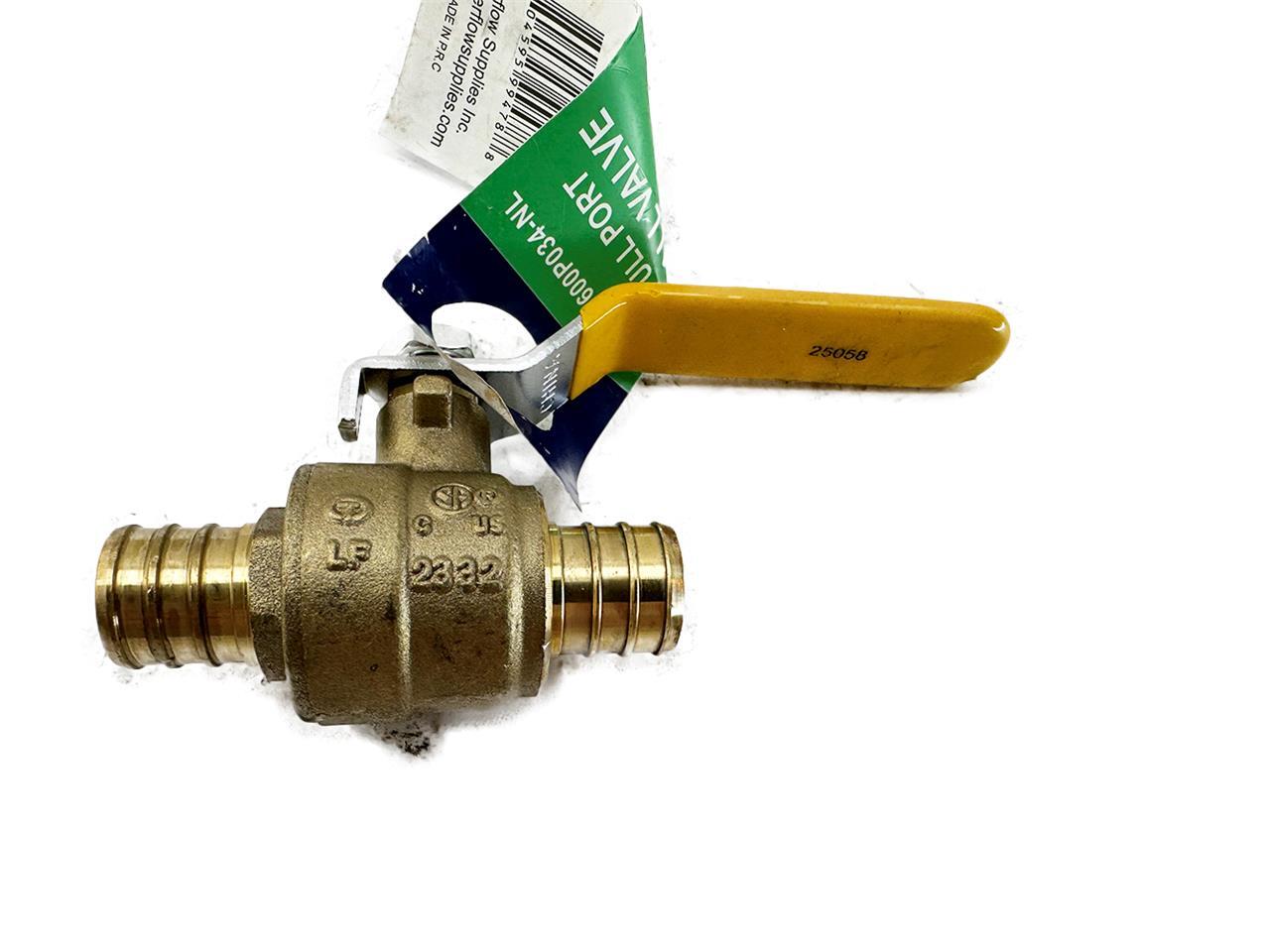 EverFlow Full Port Ball Valve 600P034-NL 3/4″ NEW FREE FAST SHIP