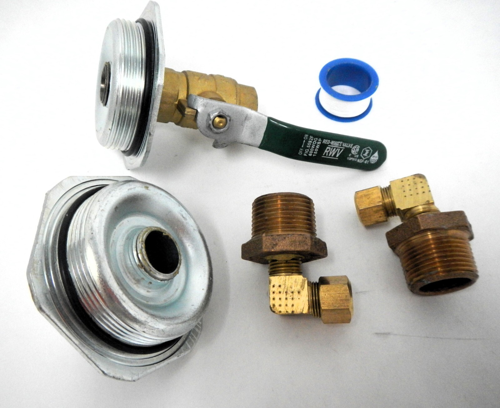 Kenco 15, 30 & 55 Gallon Tank Replacement Parts Breather Drain Valve Sight Tube