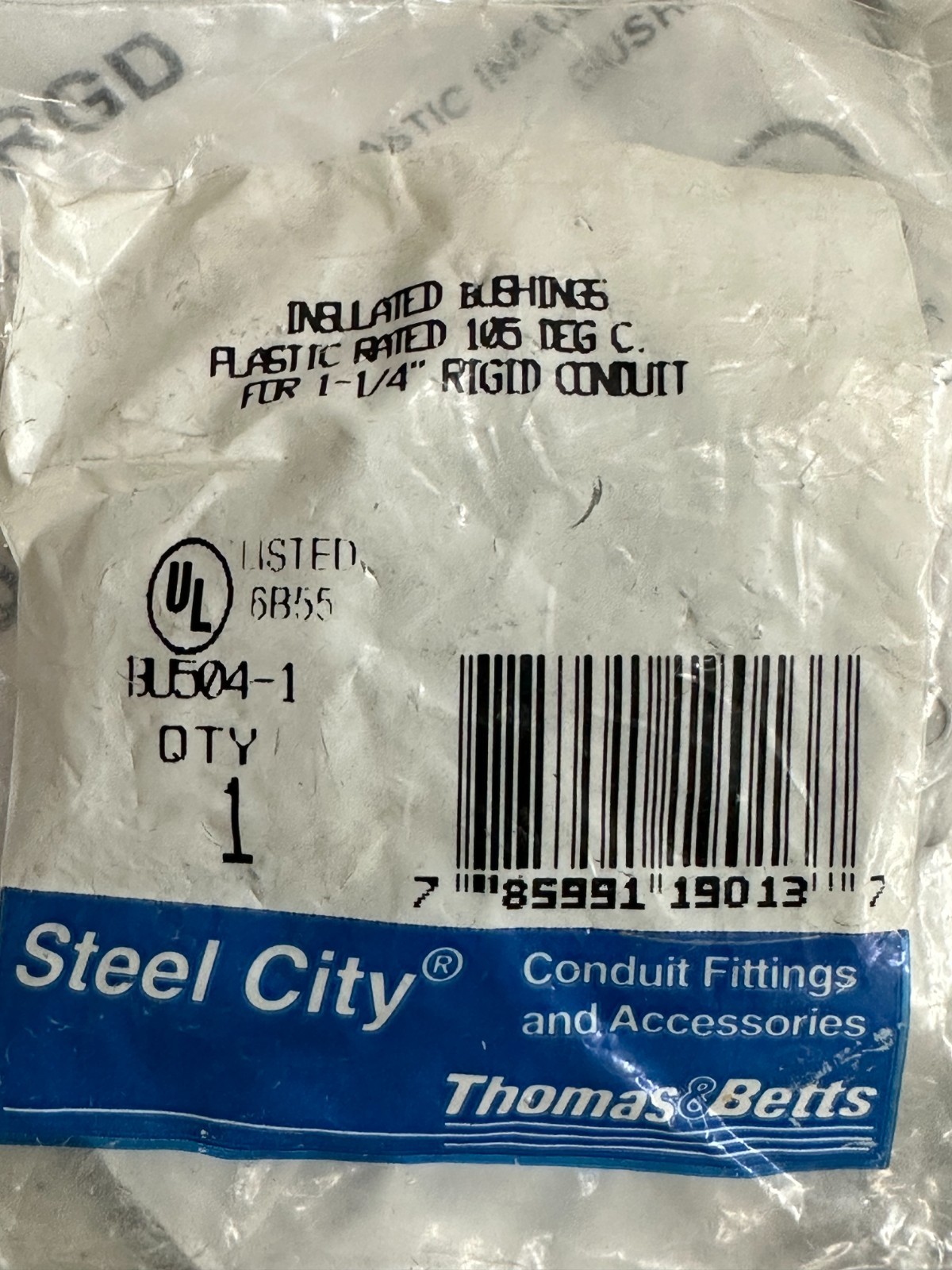 NOS 15-pack lot Rigid Halex 97524 1-1/4″ Plastic Insulating Conduit Bushing