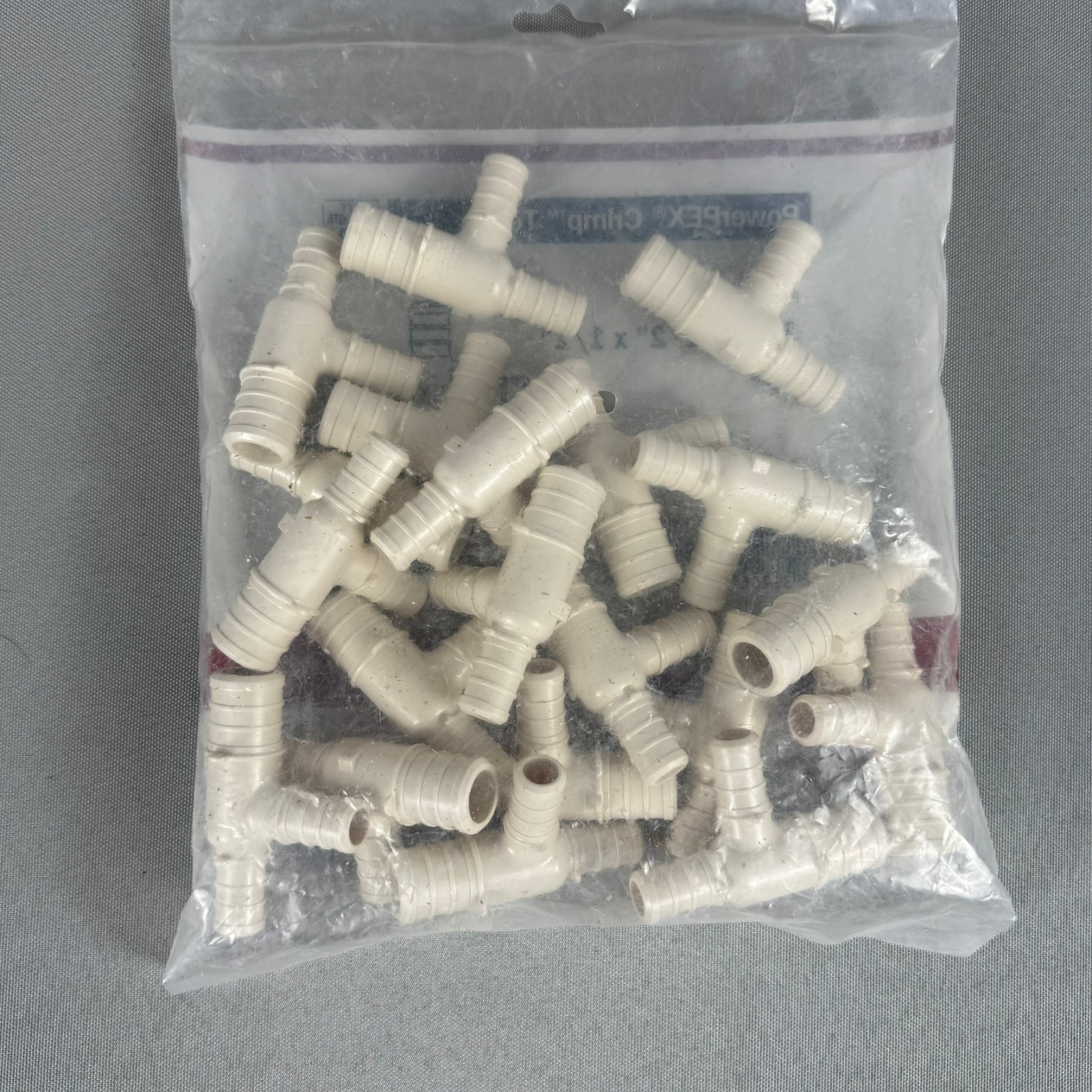 Lot of 2 – Sioux Chief 641PX322 20pcs PowerPEX 3/4 x 1/2 x 1/2 Polymer Crimp Tee