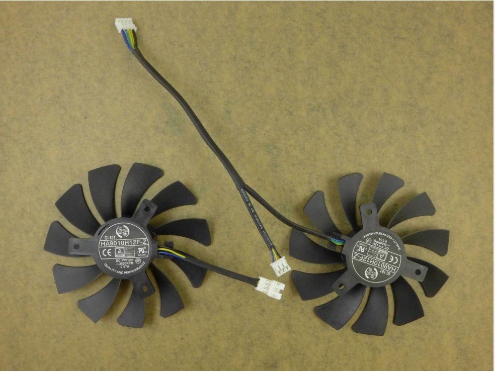 HA9010H12F-Z Graphics Card Dual Fan For MSI GTX 1050 1060 Hurricane 6G GDDR