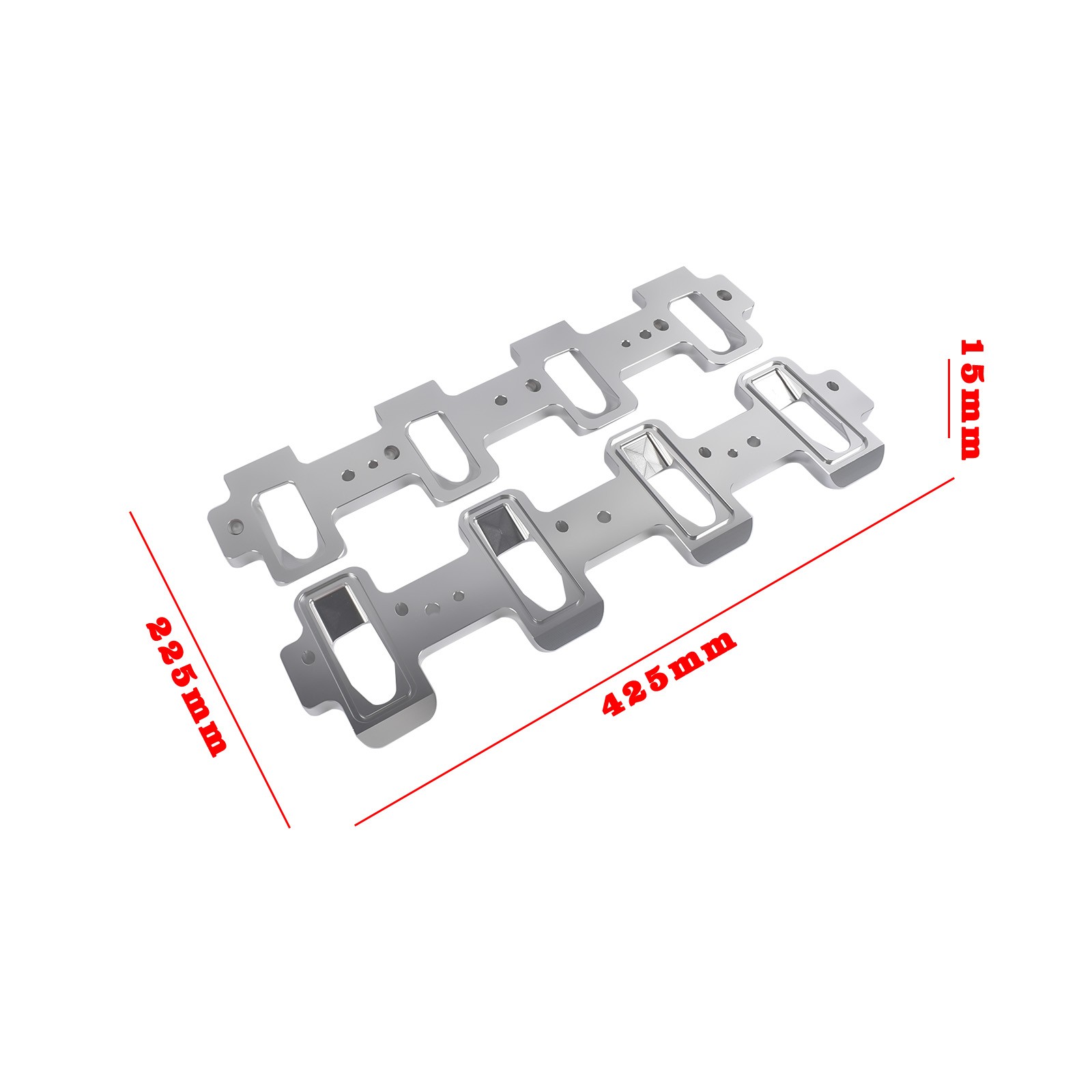 Intake Manifold Adapters LS Cathedral to Rectangle Port Fits Corvette Camaro G8