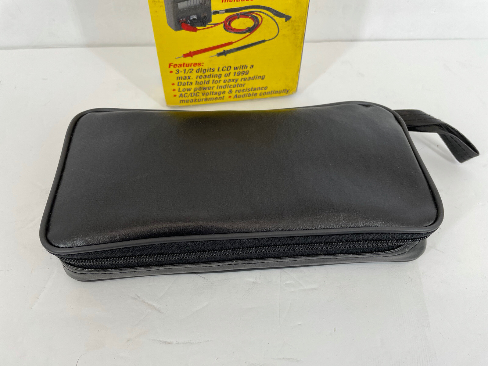 Cen-Tech Digital Clamp Meter DT-266 Tested Working In Original Box W/ Carry Case