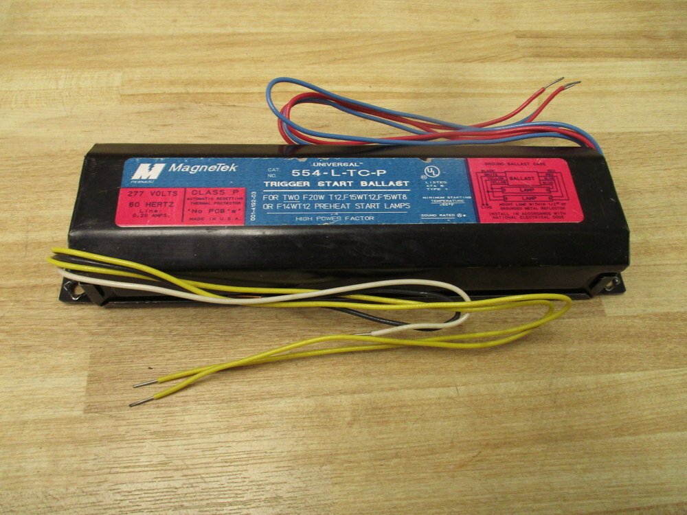 Magnetek 554-L-TC-P Trigger Start Ballast 554LTCP