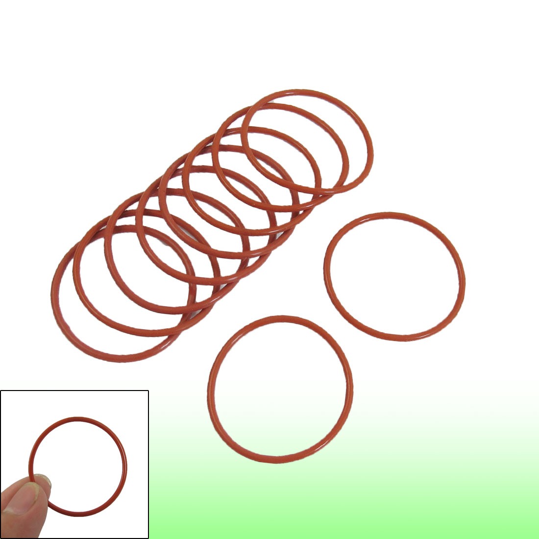 10Pc 38mmx2mm Rubber O-ring Oil Seal Sealing Ring Gaskets Red