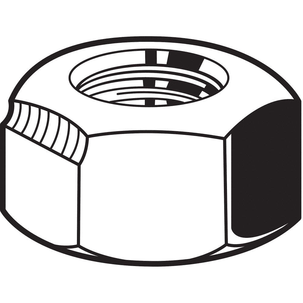GRAINGER APPROVED M12858.080.0001 Locknut,M8-1.25,Znc,Stl,13x8mm,100PK 26LK10