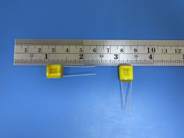 NICHICON QYX1H224KTP Qty of 75 per Lot Film Capacitor – 50V Polyester Radial; .