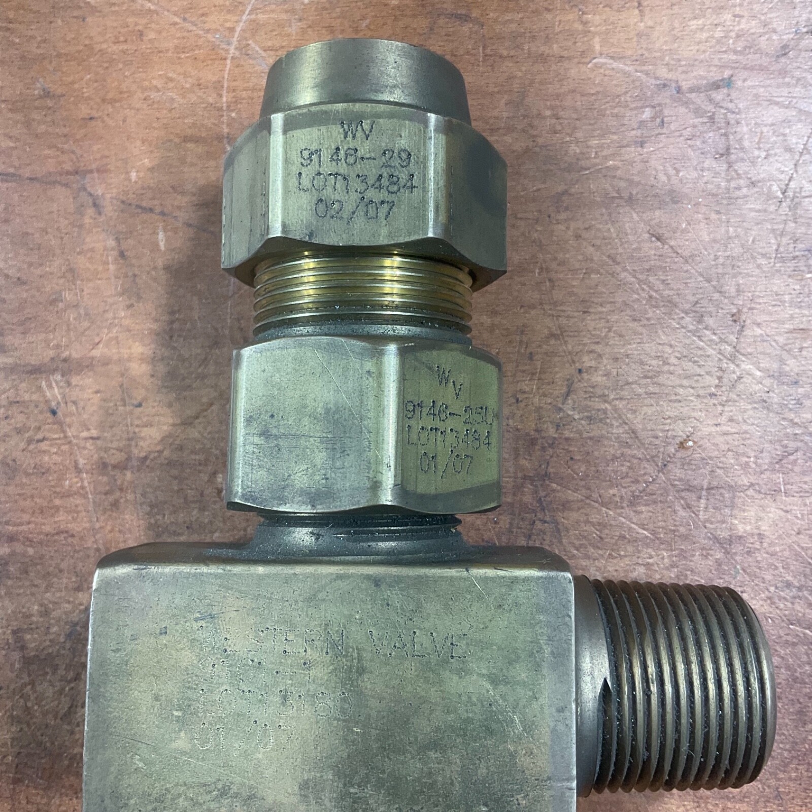 Western Valve Co. 9161-1 Large Tube Relief Device 1” NGT Inlet x 3/4” NGT Outlet