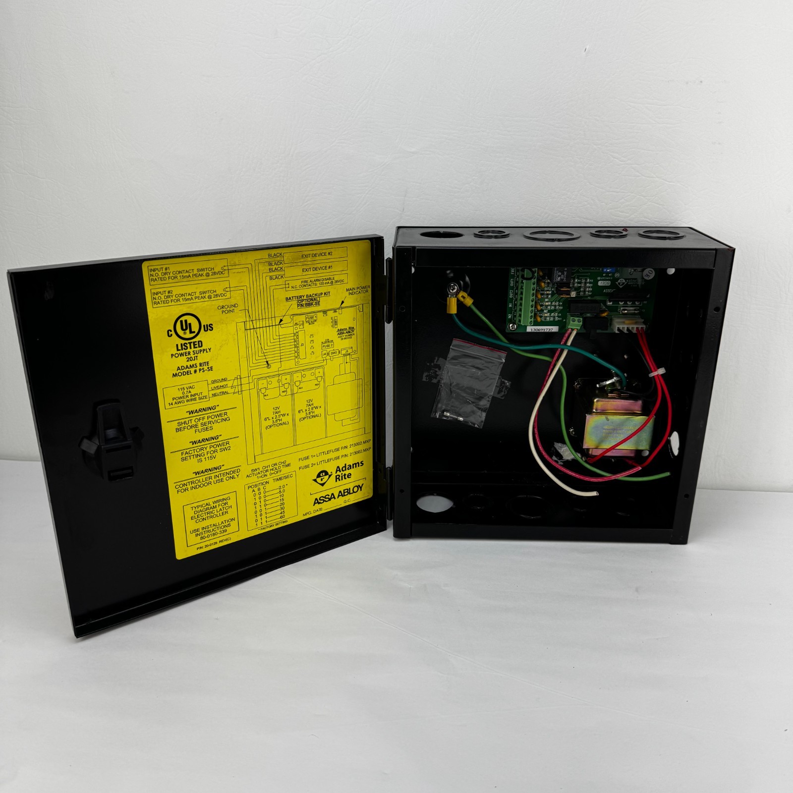 Adams Rite ASSA ABLOY PS-SE 41-0515 155VAC Industrial Power Supply Assembly