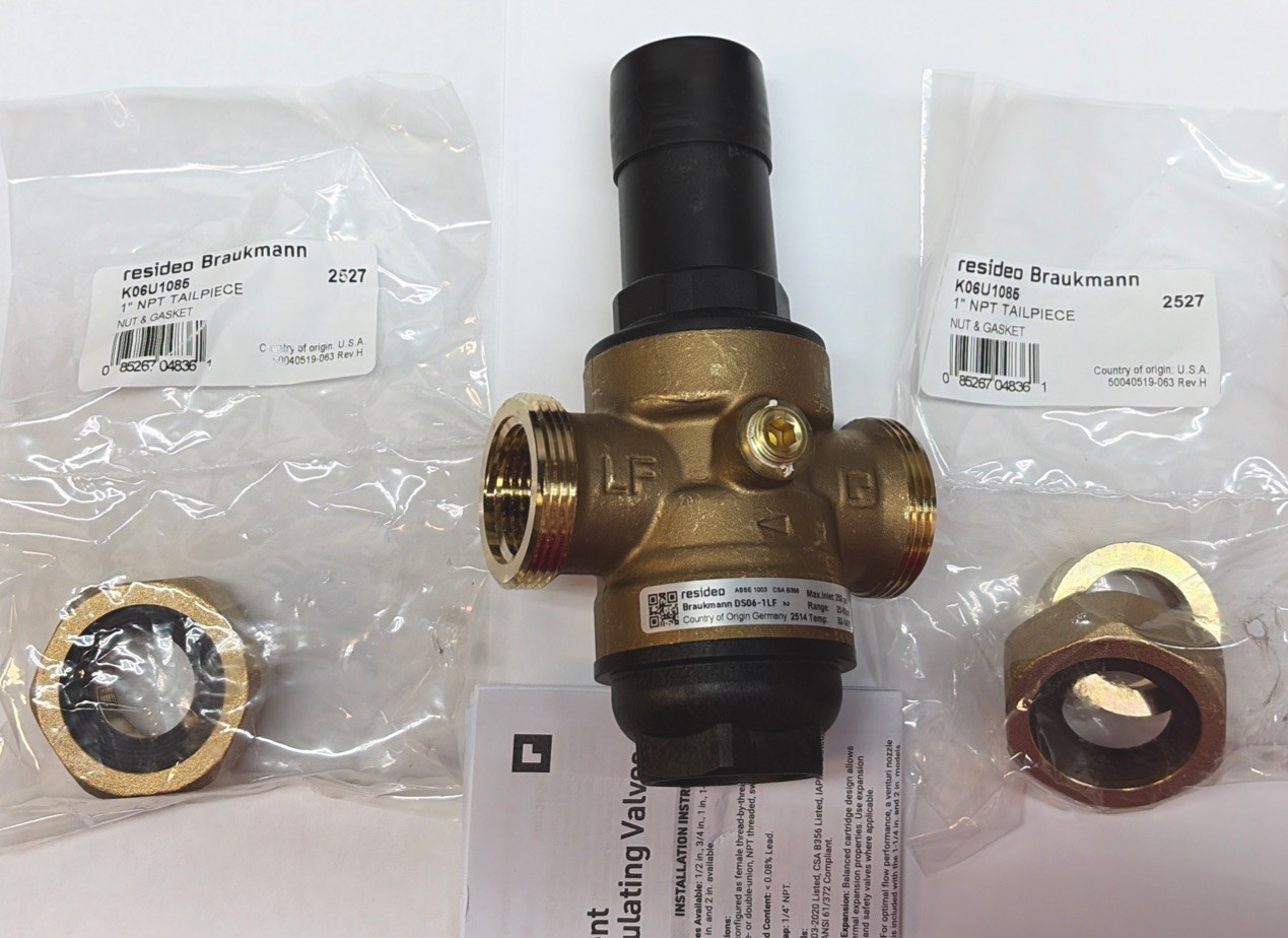 Resideo Braukmann 1″ Dialset PRV Double Union NPT DS06-102-DUT-LF/U