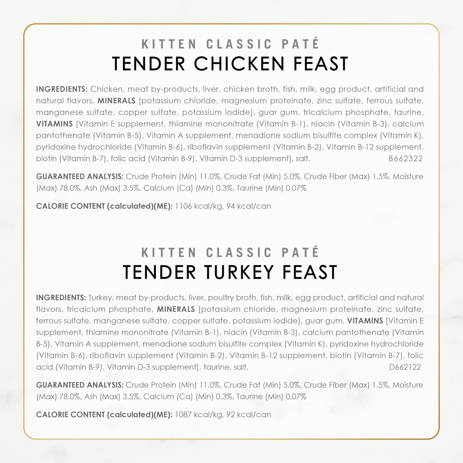 Fancy Feast Kitten Classic Pate Wet Cat Food – Variety Pack, 3 Oz 72 Count