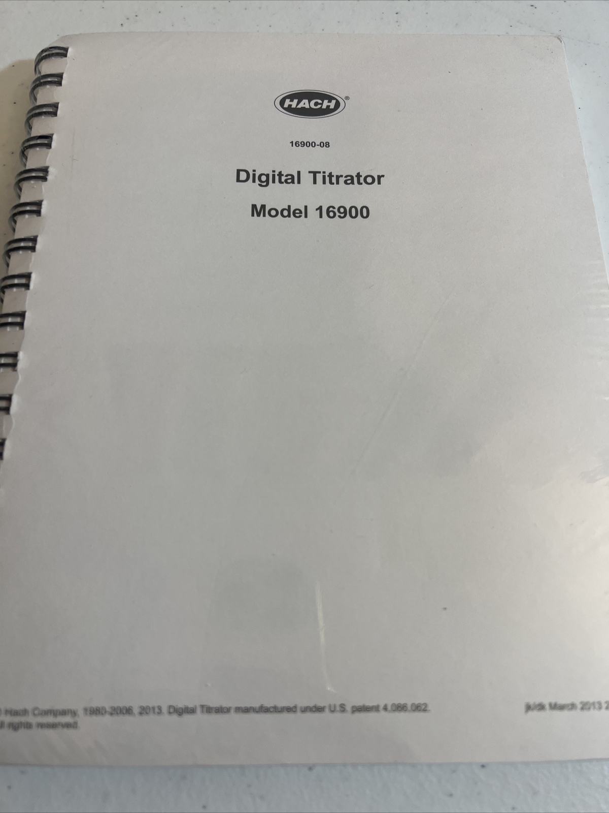 Hach Digital Titrator 16900 Manual New Sealed.