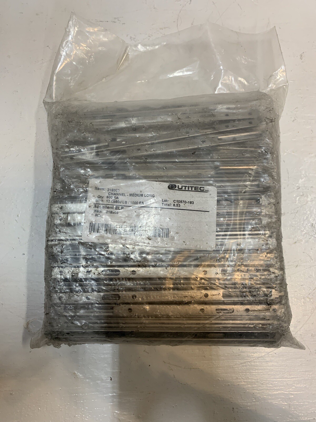 500 Pack of Utitec 218503 Channels – Medium Long 6.53 Accellent ELP C10570-183