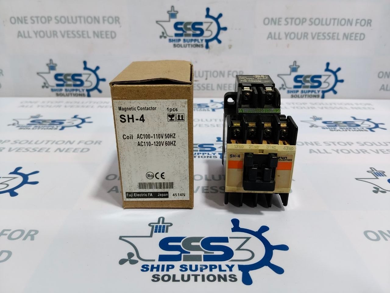 Fuji Electric SH-4 Contactor Coil Voltage 100V 50Hz 100-110V 60Hz