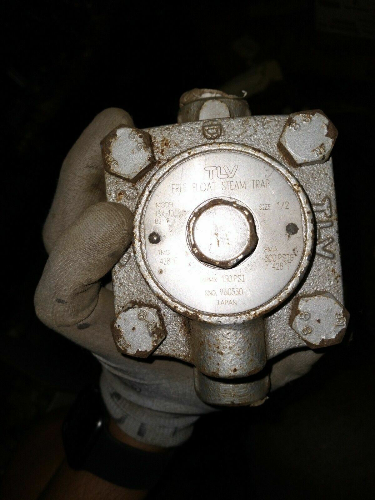 TLV J3X-10 Free Float Steam Trap 1/2 Inch Ports 300 PSIG Industrial Plumbing