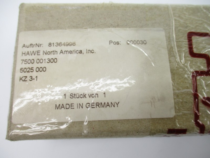 HAWE KZ3-1 7500001300 NSMP