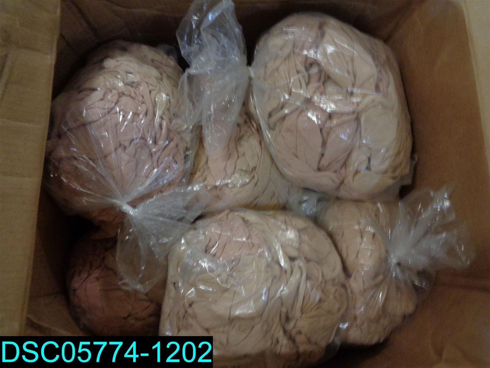 QTY=9 BAGS: BAG OF RAGS COTTON 4 POUND BAGS