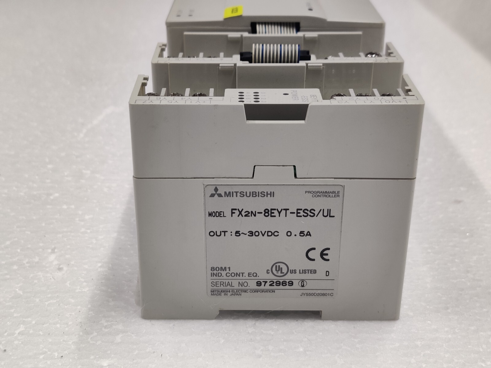 Mitsubishi Melsec FX3U-32MR/ES PLC Set FX2N-16EX, FX2N-4AD, 8EYR, 8EYT-ESS
