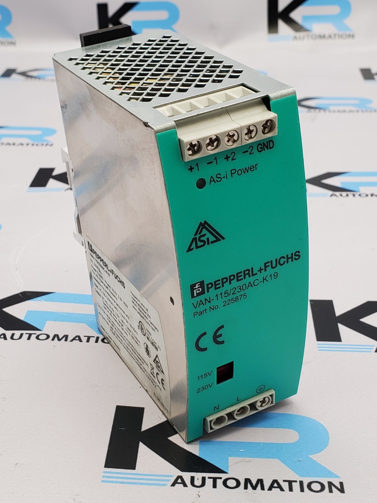 Pepperl+Fuchs VAN115/230AC-K19 Power Supply 1PH 30.6V 2.8A 85W