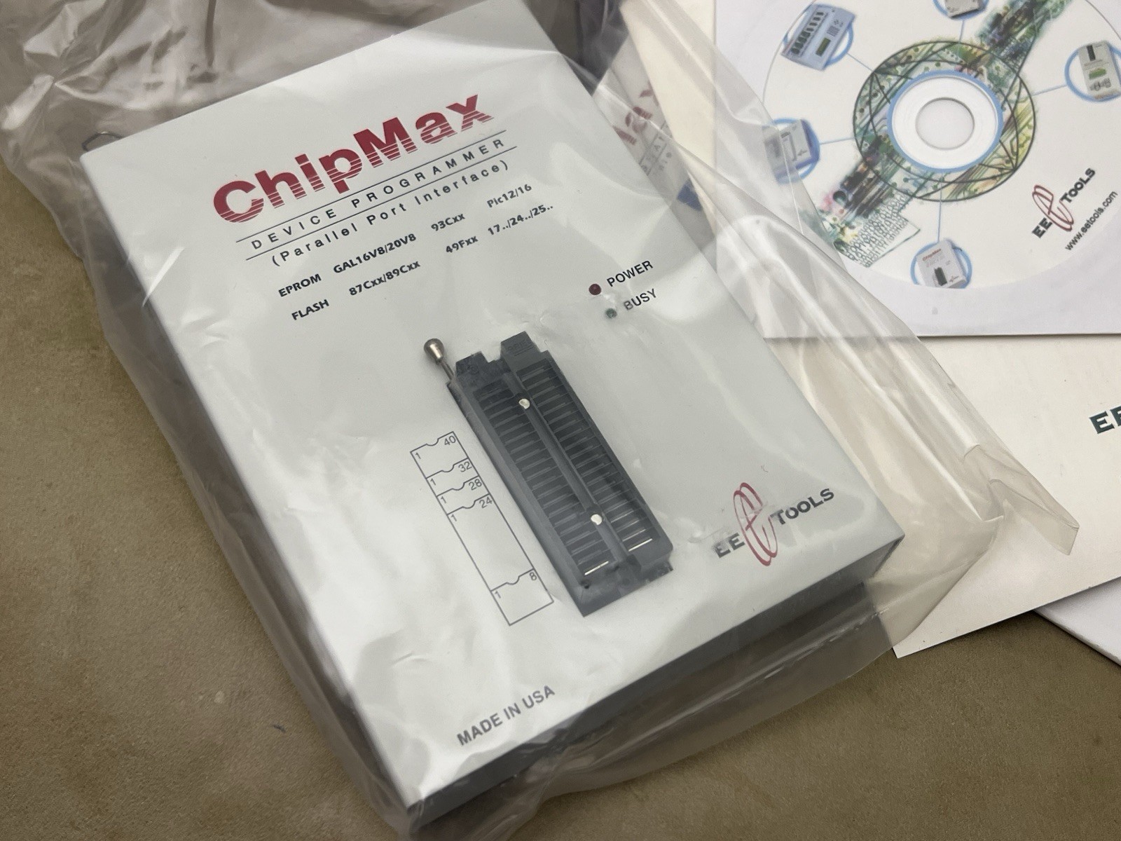 NEW EE Tools ChipMax Universal Device Programmer – Parallel Port – NIB Complete