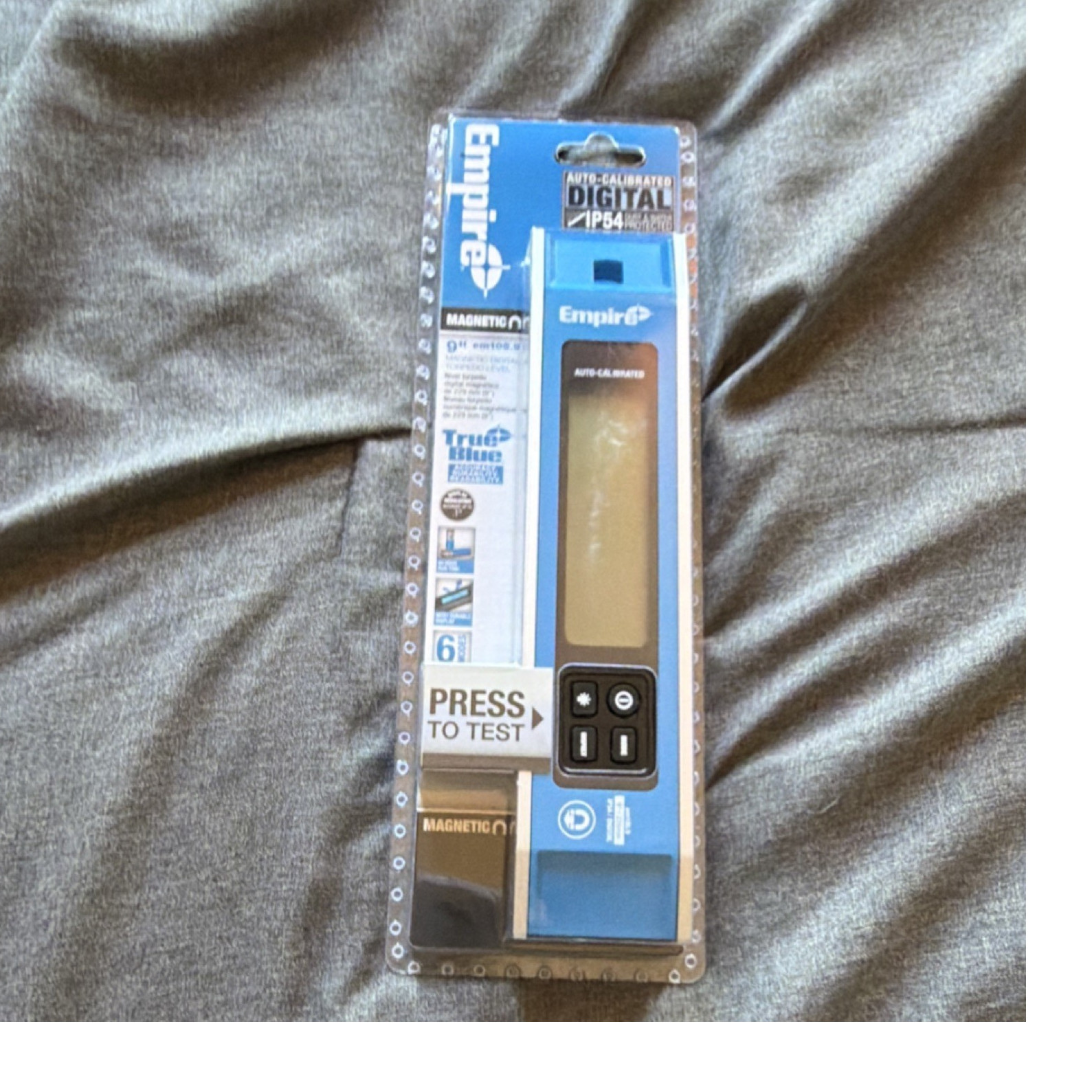 Empire 6″ Auto-Calibrated Digital Magnetic True Blue Level EMPIRE LEVEL E2912