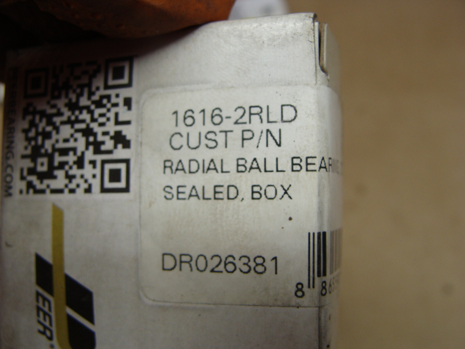 LOT OF 5 PEER 1621-2RLD RADIAL BALL BEARINGS 1/2 X 1-1/8 X 3/8