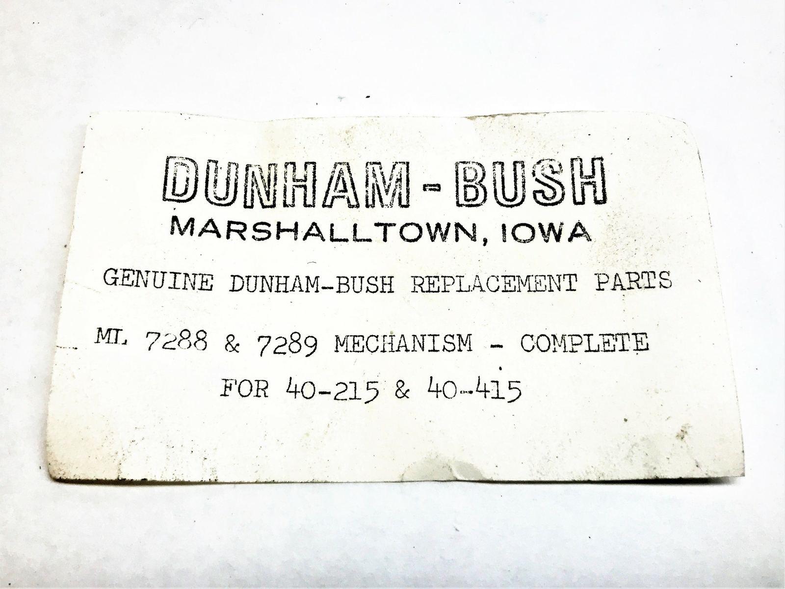 Dunham-Bush Complete Float Mechanism ML7288 & 7289 [Lot of 2] NOS