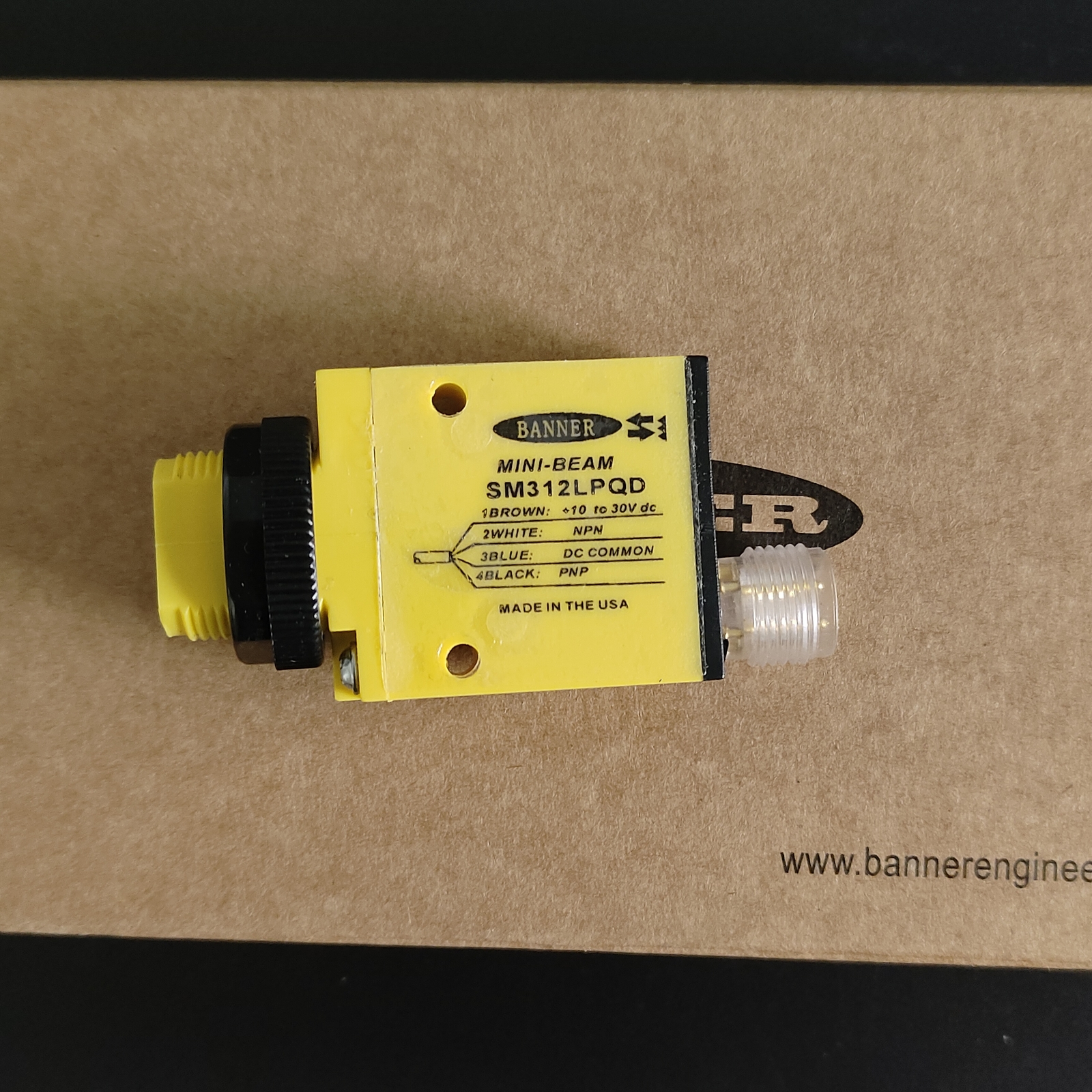 Photoelectric Sensor Switch For Banner SM312LPQD Mini-Beam 10-30VDC PNP/NPN