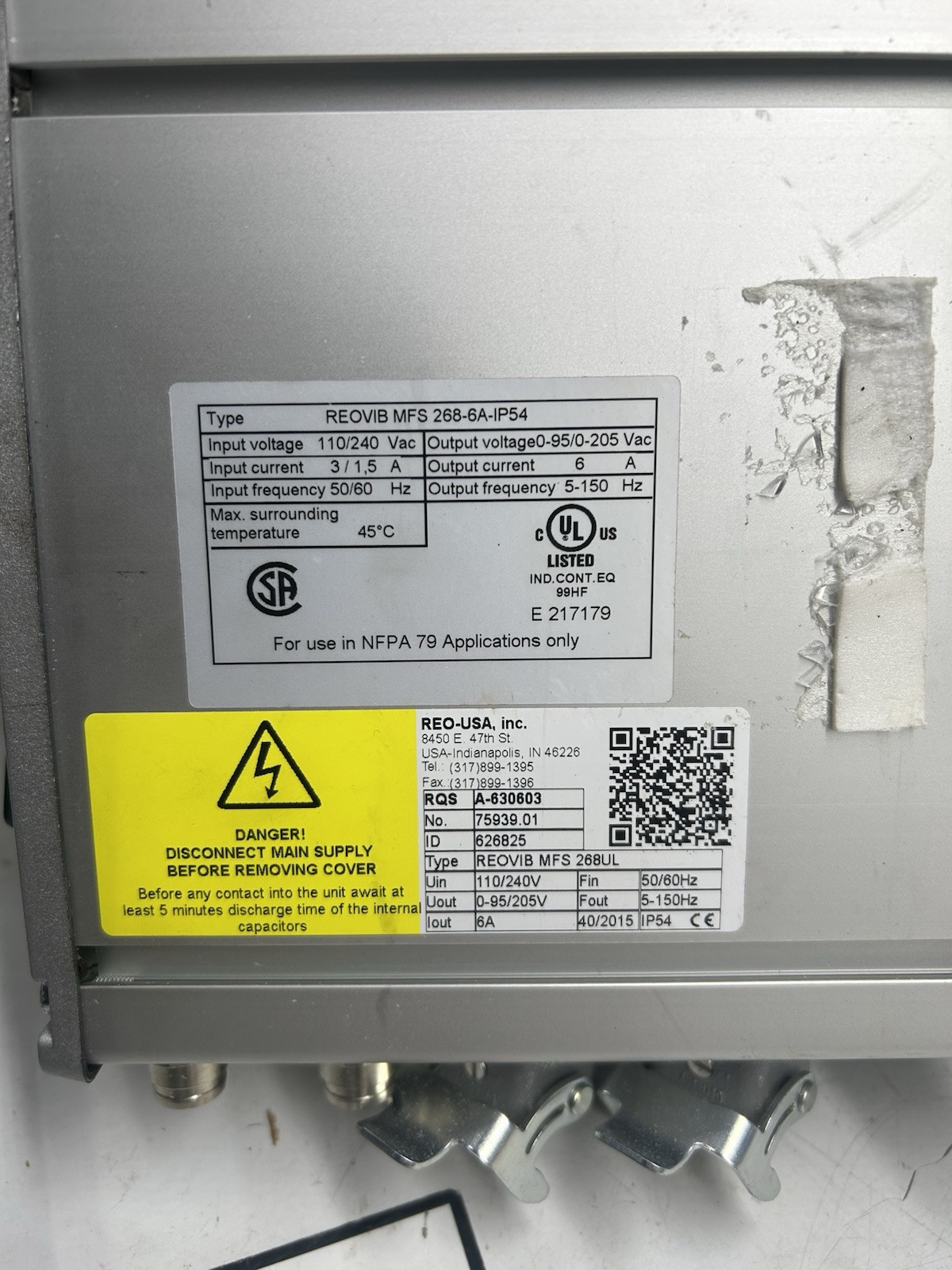 REO Electronik MFS 268-6A-IP54
