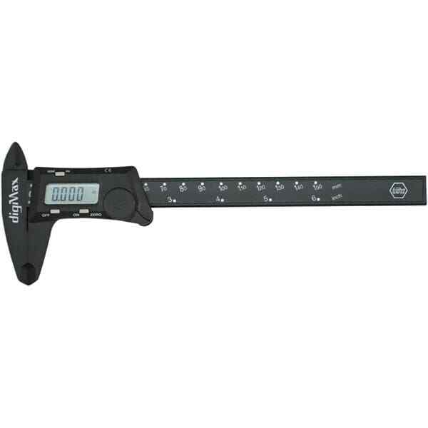 Wiha 41101 Polycarbonate Electronic Caliper: 0 to 6″, 0.0050″ Resolution