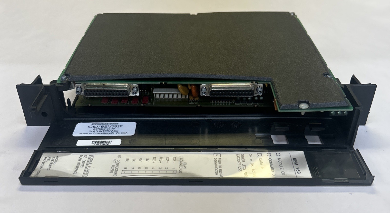 GE FANUC,IC697BEM763F,DLAN INTERFACE MODULE