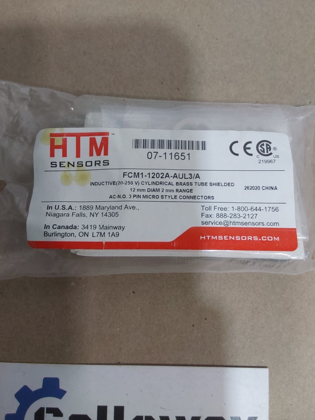 NEW IN PACKAGE HTM FCM1-1202A-AUL3/A Inductive Proximity Sensor
