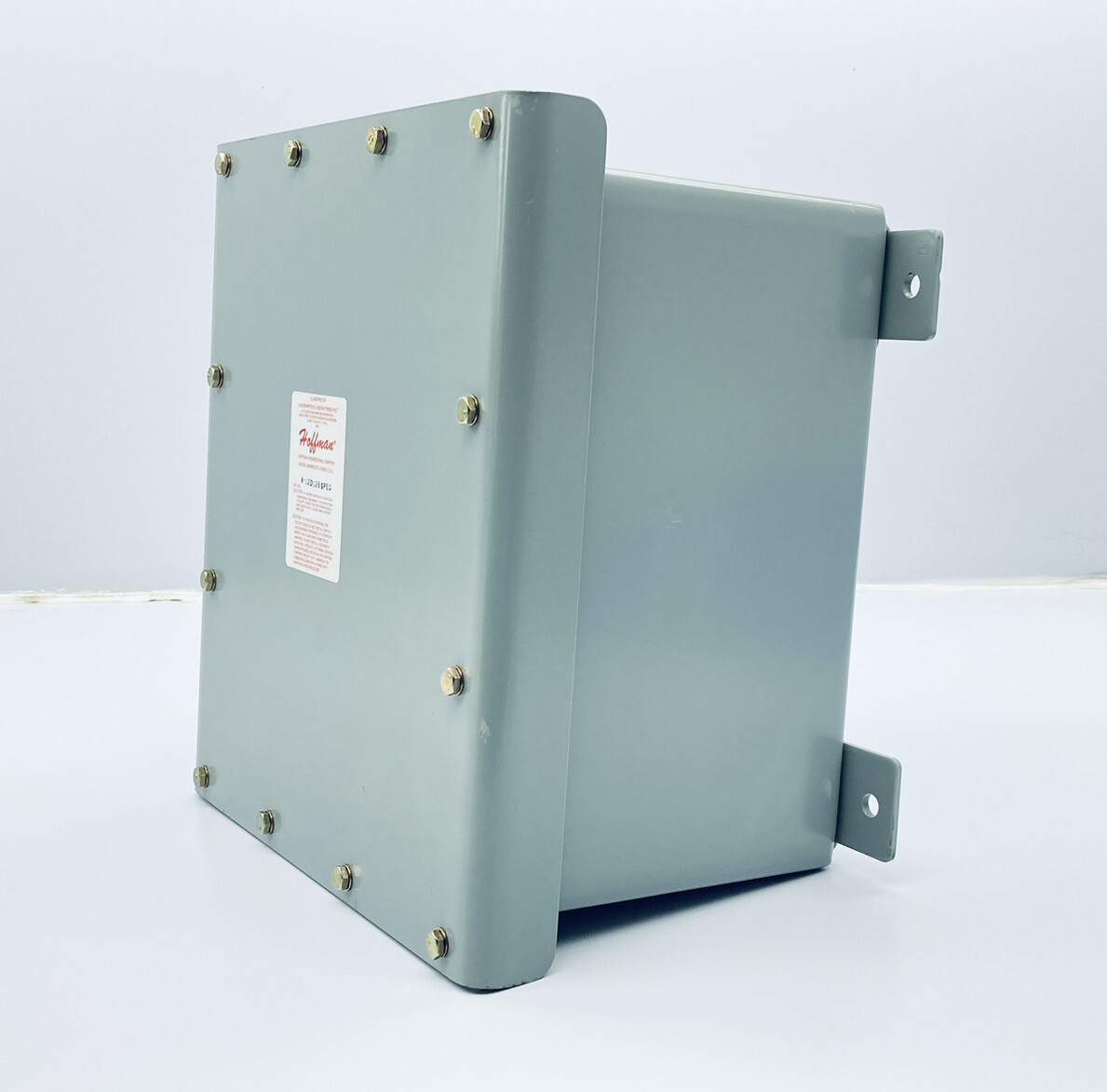 UNUSED HOFFMAN A12D128 ENCLOSURE NEMA TYPE 9 FOR HAZ. LOC. 12x12x8″ GRAY STEEL