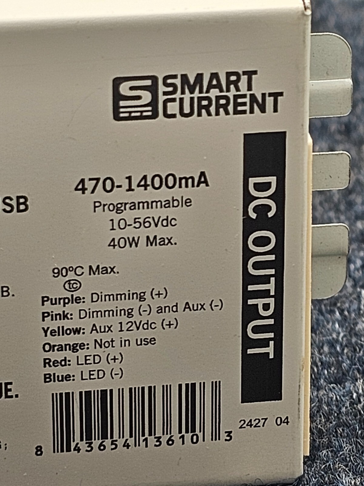 Keystone KTLD-40-UV-SC1400-56-VDIM-W1/USB, US Class 2 LED driver