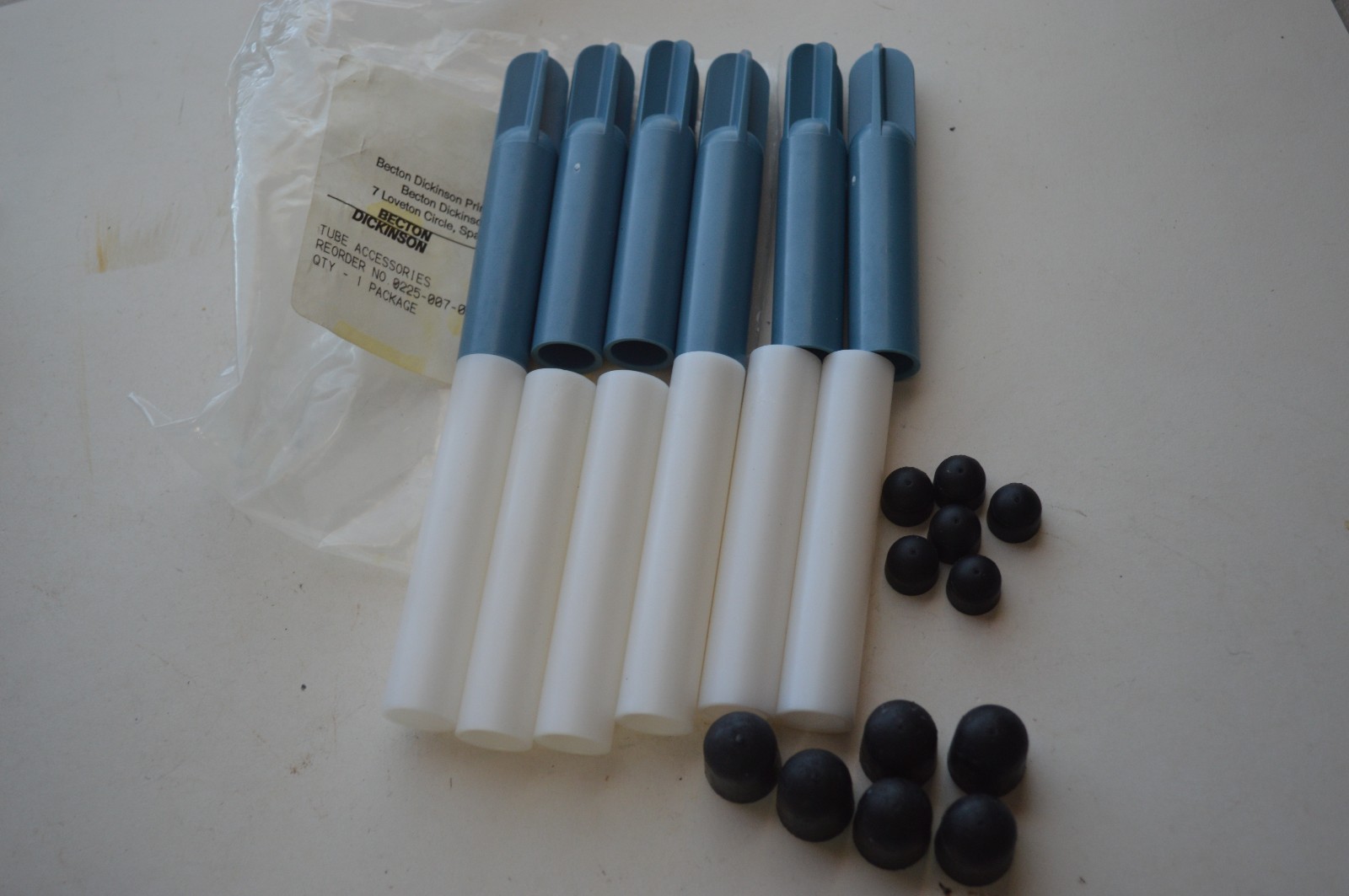 (PACK OF 6) BECTON DICKINSON 0225-007-000 0225007000 TUBE ACCESSORIES NEW