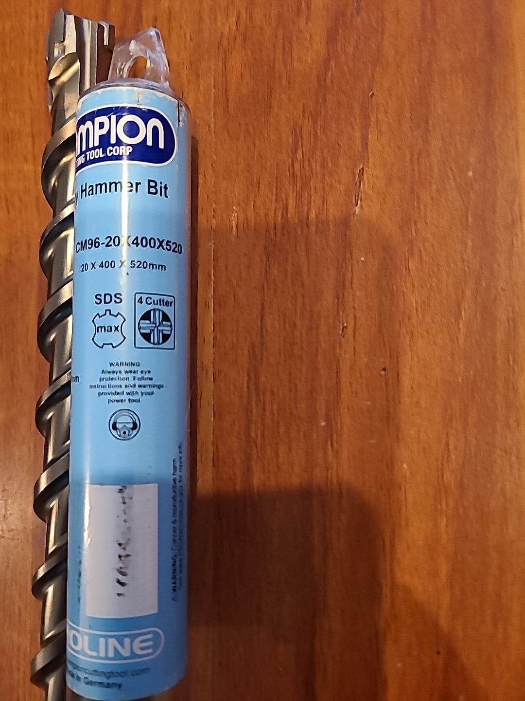 Champion Cutting Tool Proline SDS MAX Hammer Bit: CM96-3/4 X 15X20″