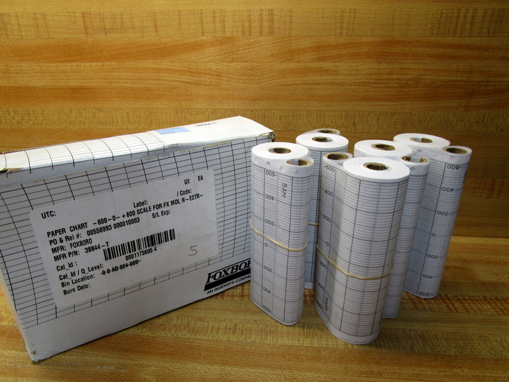 Foxboro 38844-T Chart Paper 38844T (Pack of 5)