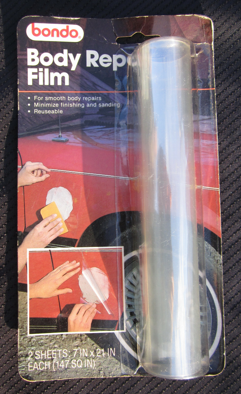 New bondo BODY REPAIR FILM 2 Sheets: 7″ x 21″ for smooth body repairs No. 939