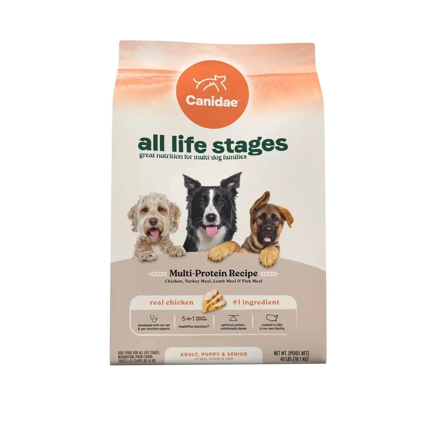Canidae All Life Stages Dry Dog Food – Multi-Protein Recipe. 40 Lb (Pack of 1 )