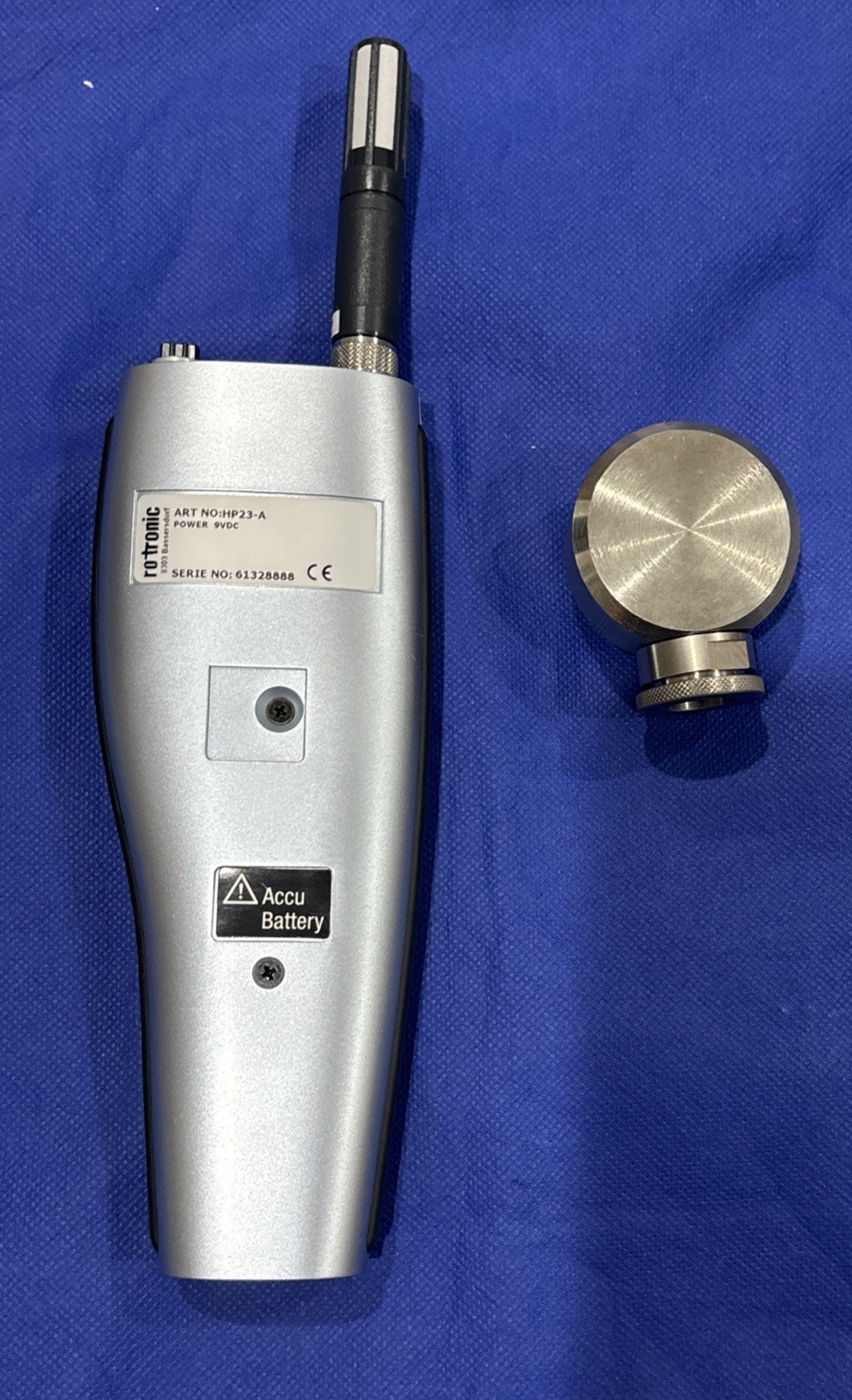 ROTRONIC HP23-A HygroPalm Temperature Humidity Meter With HC2-S Probe & ER-15