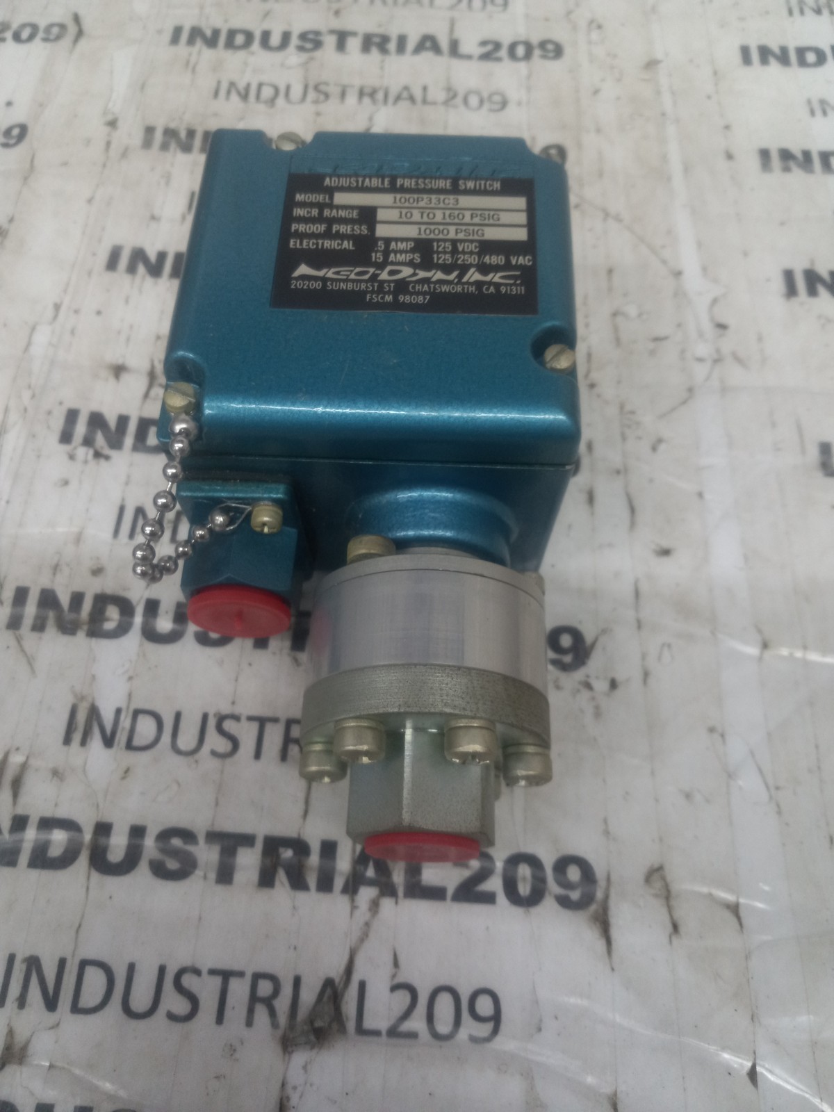 NEO-DYN ADJUSTABLE PRESSURE SWITCH 100P33C3